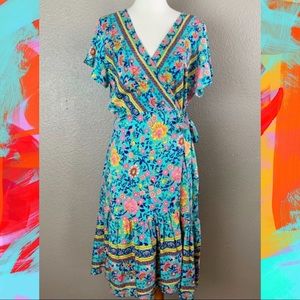 Floral Wrap Dress 👗